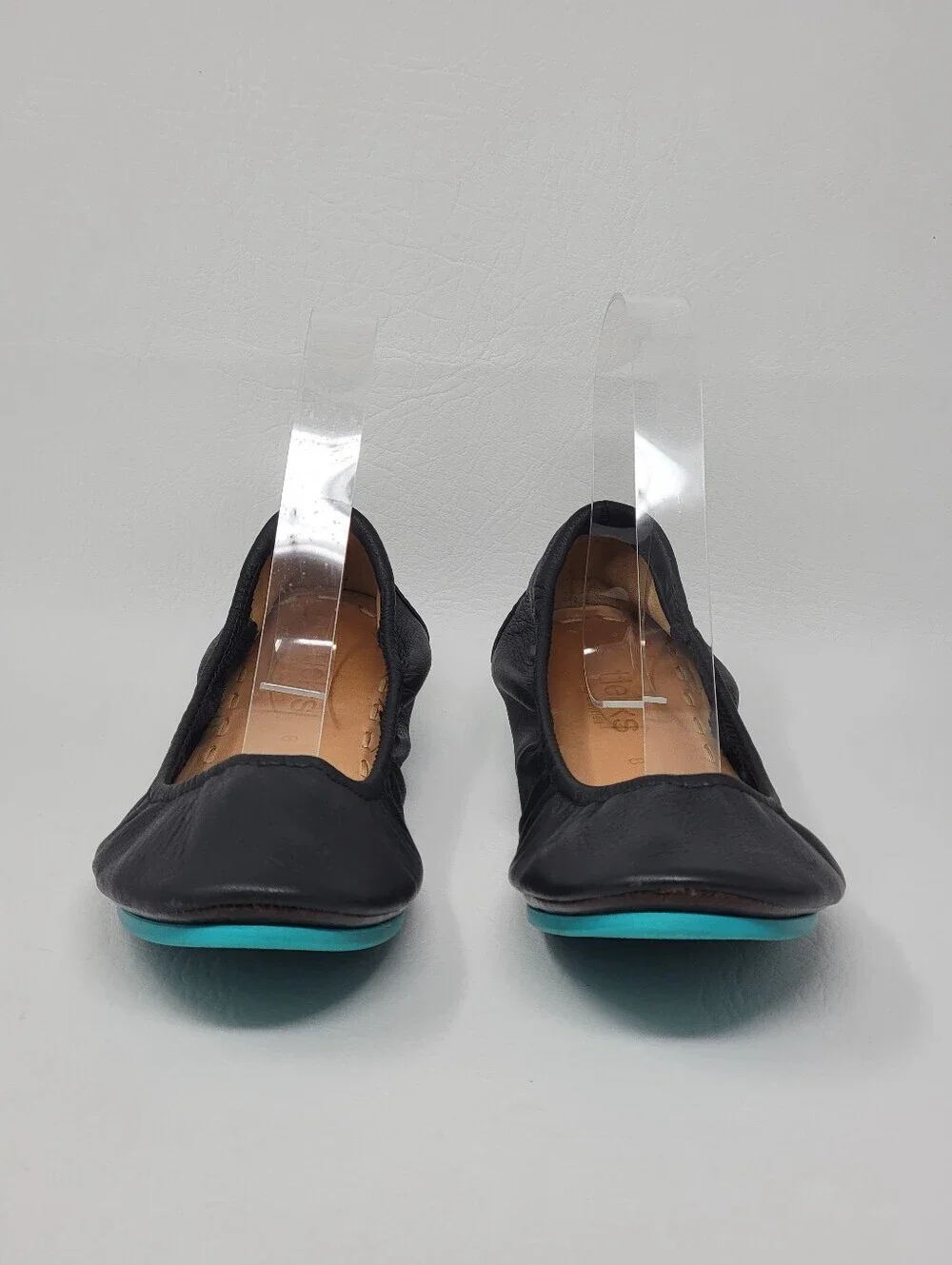 Tieks by Gavrieli California Navy Blue Leather Ballet Flats Slip On Shoes Size 8